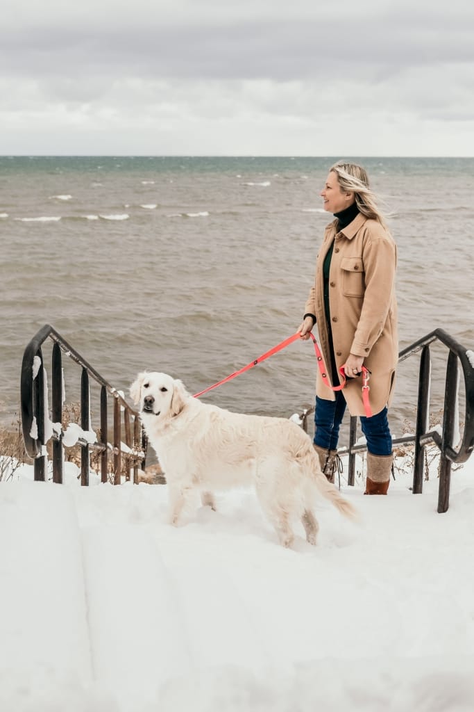 winter photoshoot in Georgian Bay