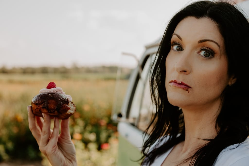 woman posing for photoshoot